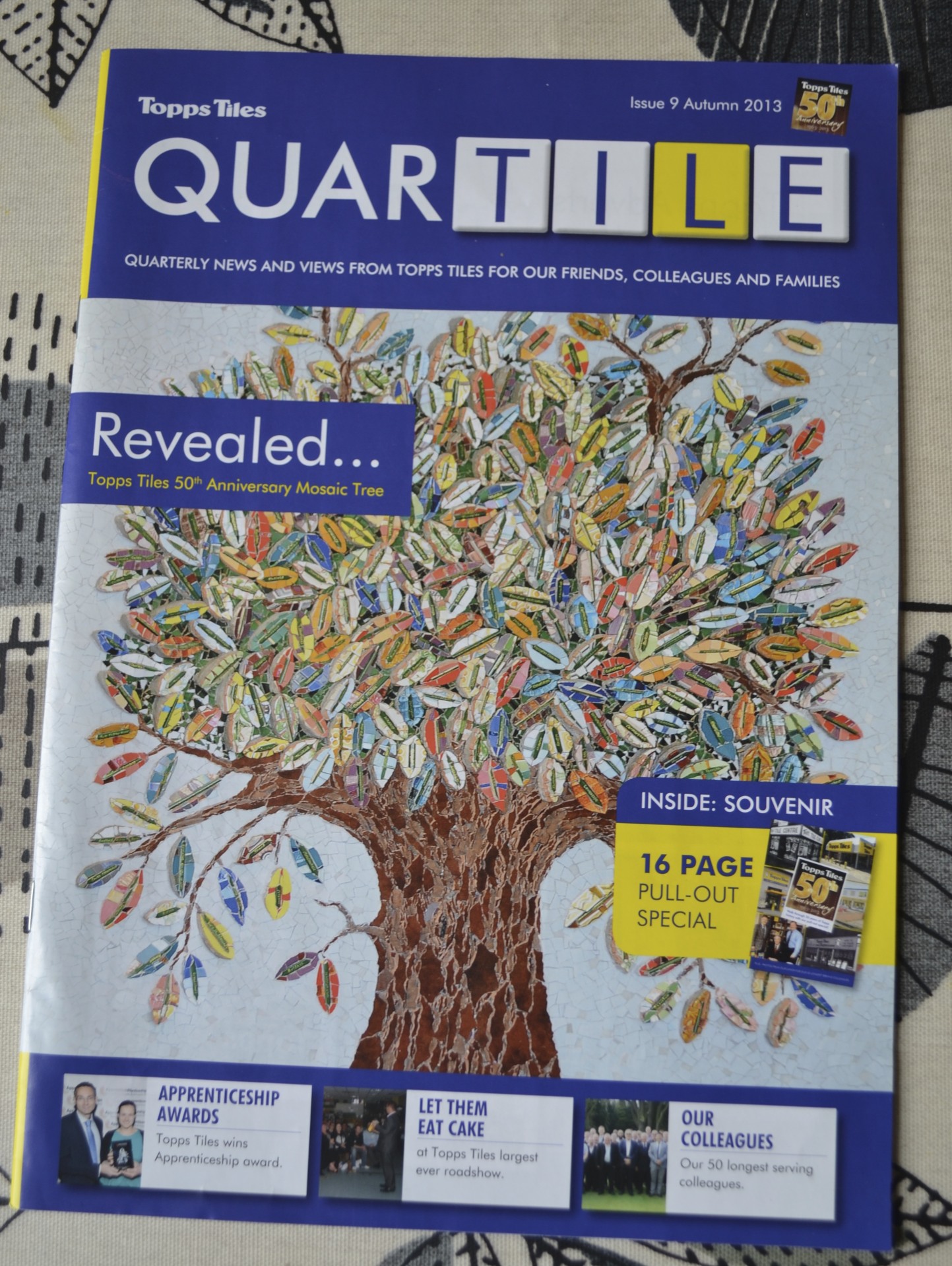 Quartile Topps Tiles  Magazine Mosaic Tree