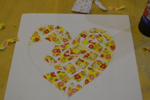 paper mosaic children tutorial