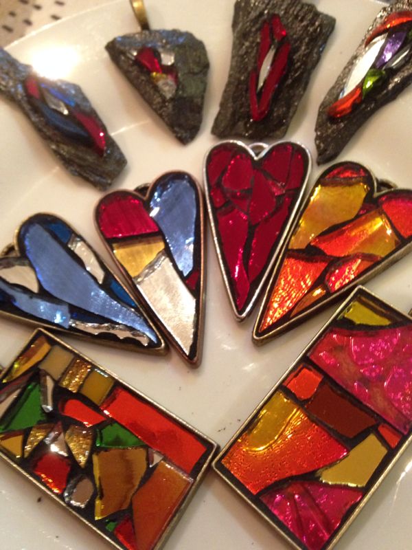 mosaic jewelry by Concetta Perot