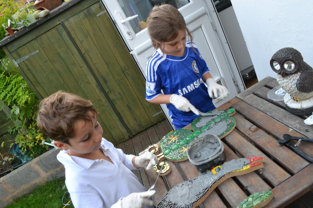 Mosaic butterfly children