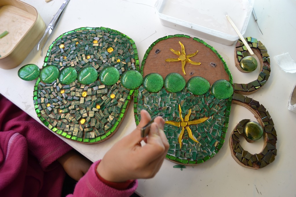 Mosaic butterfly children