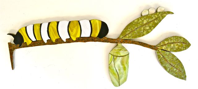 caterpillar mosaic