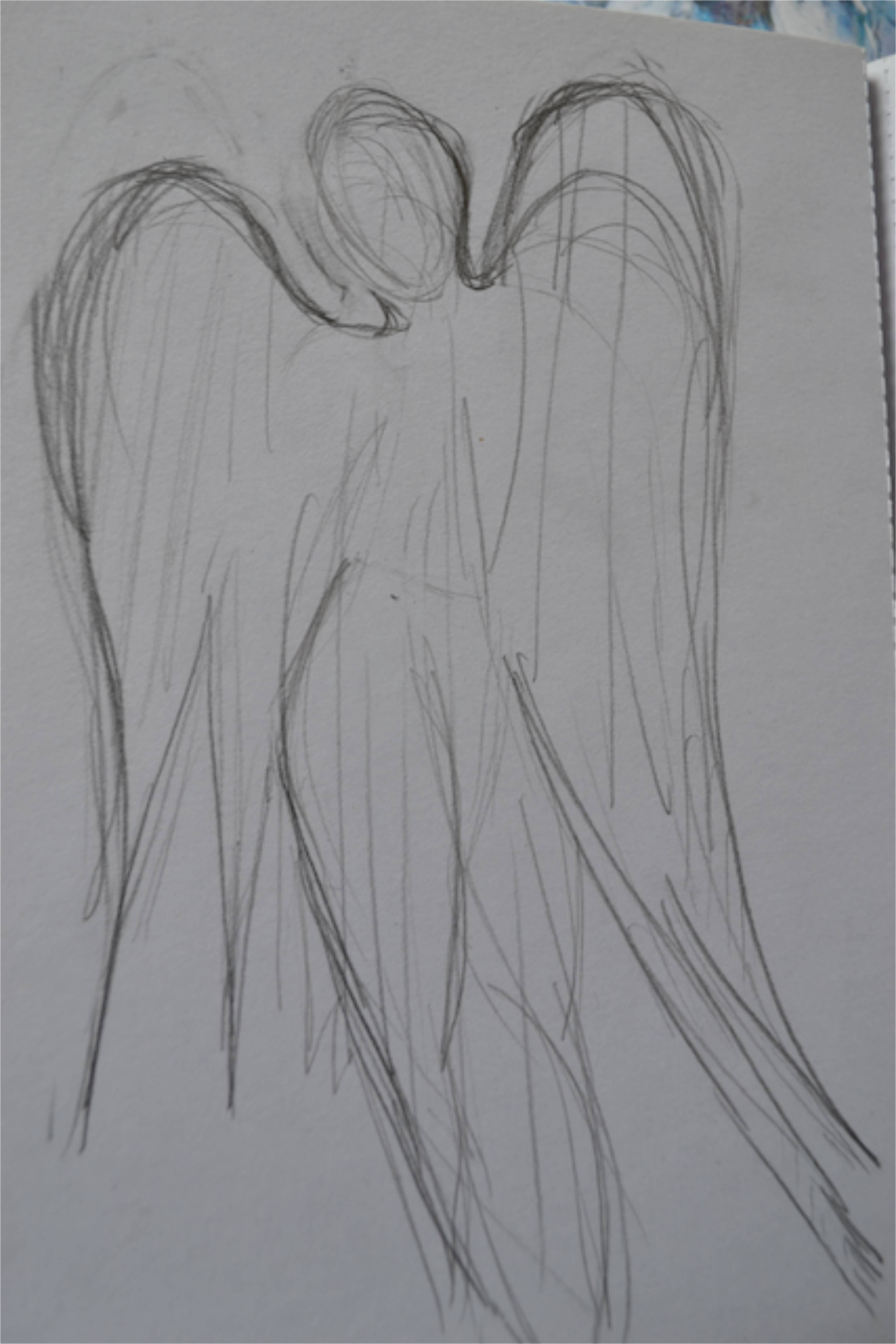 angel 5 mosaic sketch