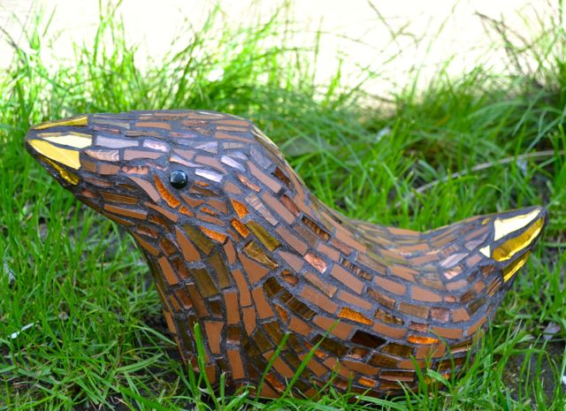chicklet mosaic new Mosaic bird