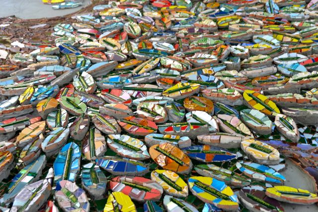 mosaic tree commission London  artist