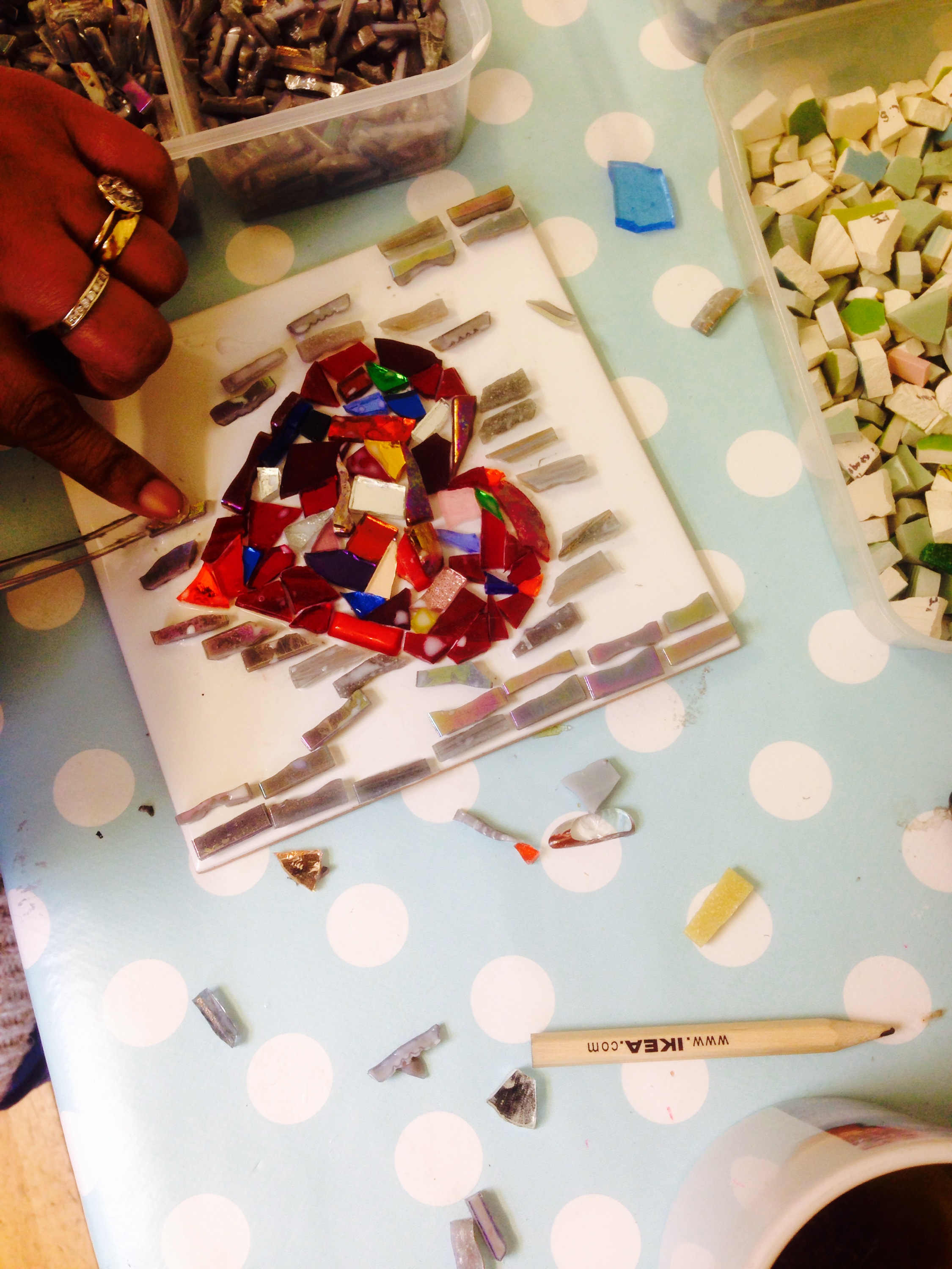 Mosaics, Concetta Perot, London, learn mosaics, mindfulness, neuroscience